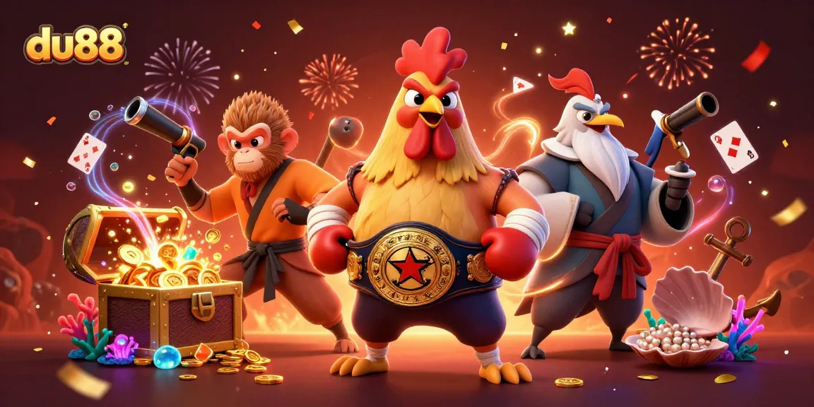 Experience thrilling gameplay with du88 featuring vibrant 3D characters and casino elements.