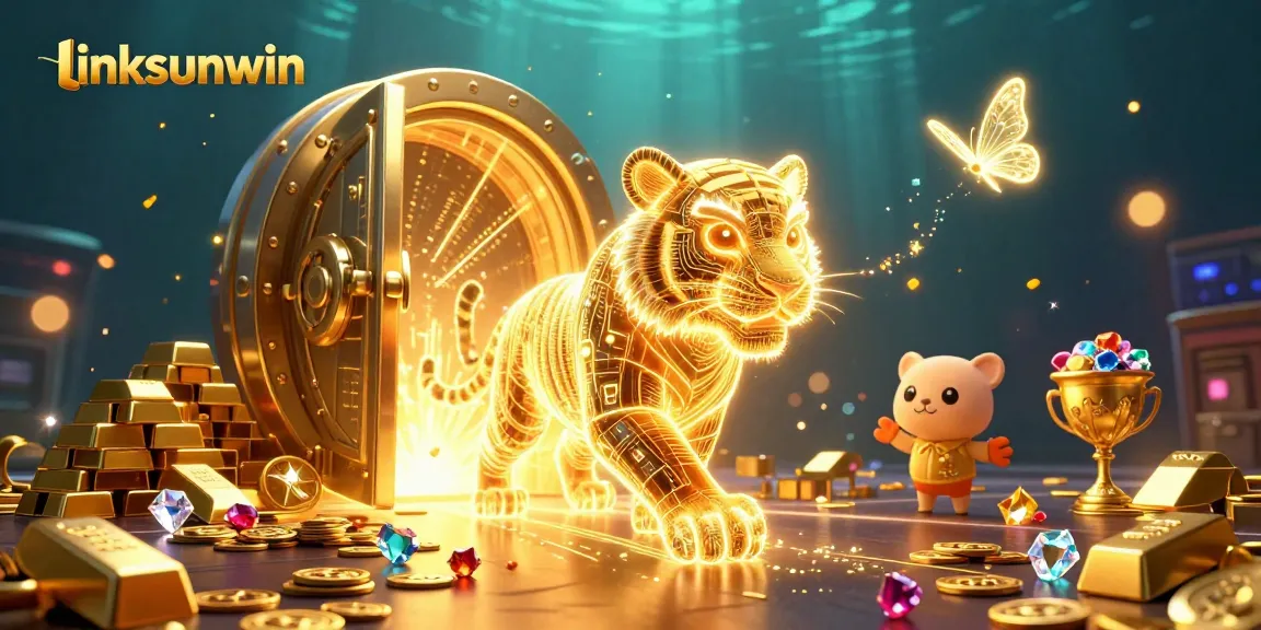 Experience the thrill of linksunwin in this vibrant casino scene filled with treasures.