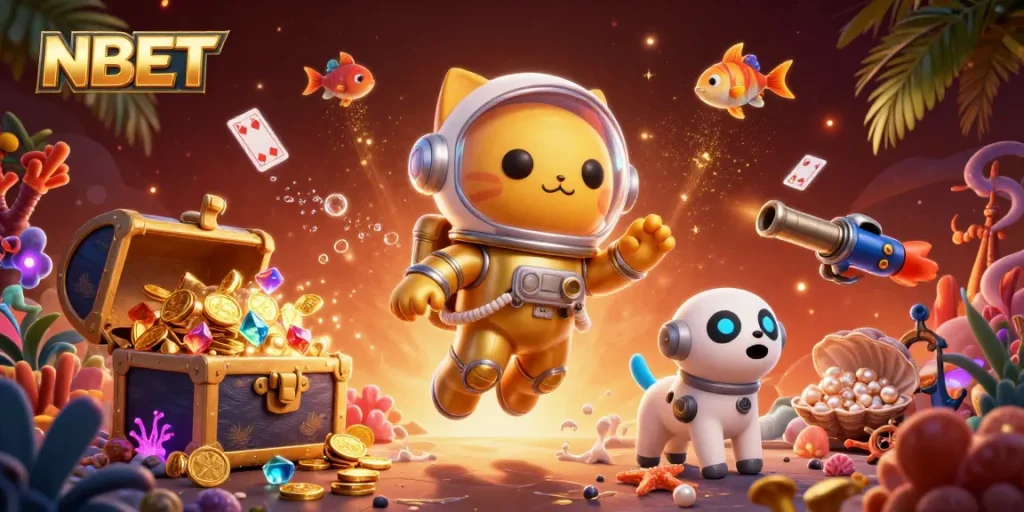 Play thrilling games with NBET on a vibrant, 3D animated adventure!